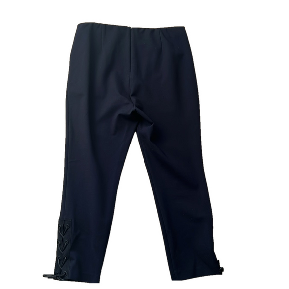 Rag & Bone Simone Fitted Navy Ankle Lace Up Stretch Pants. Size 12. - Picture 5 of 5